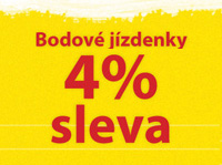 Informac o slevě bodových jízdenek